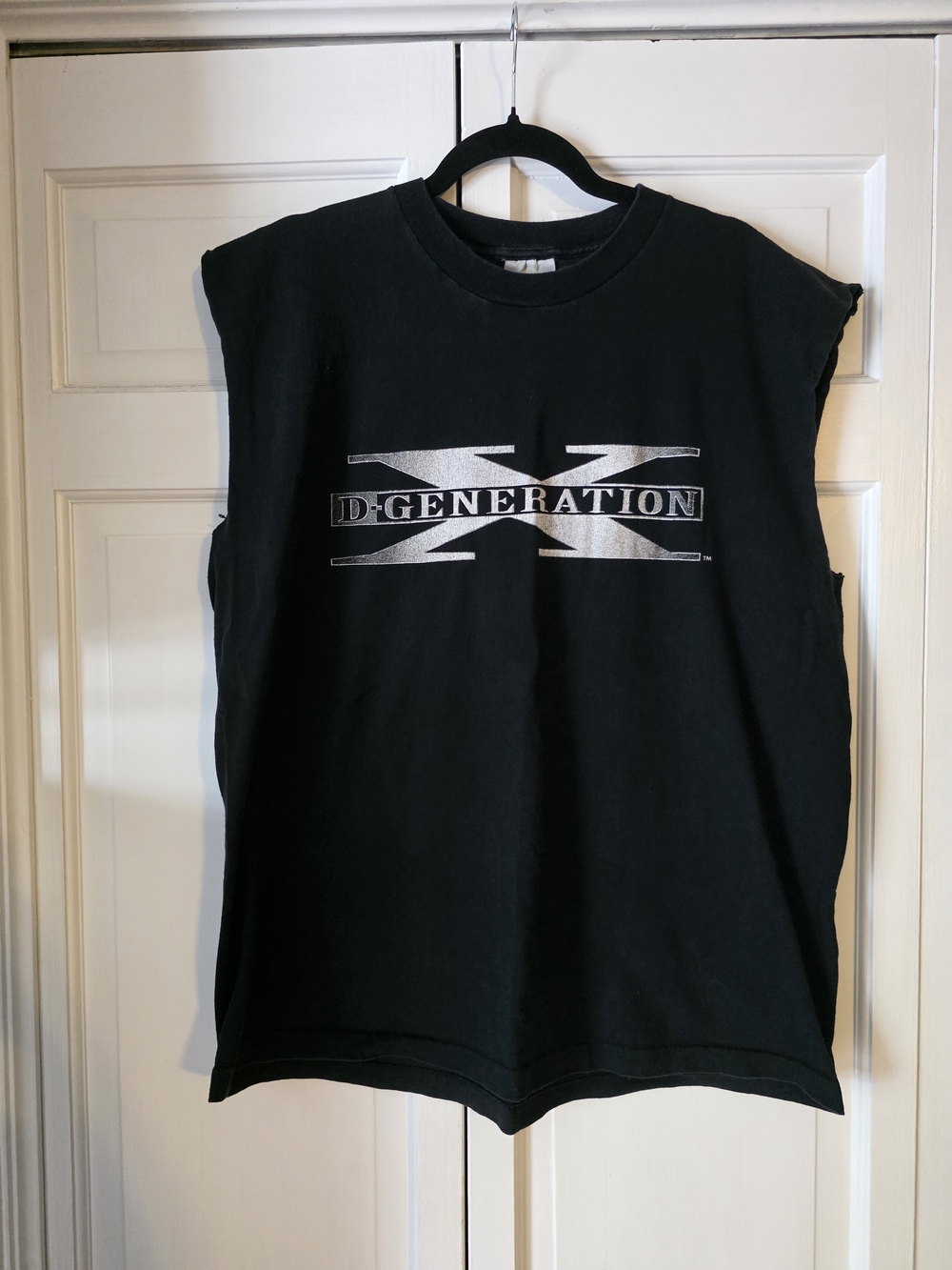 Vintage 1997 WWF D-Generation X DX "Two Words S*CK IT" Sleeveless Cut-Off TShirt